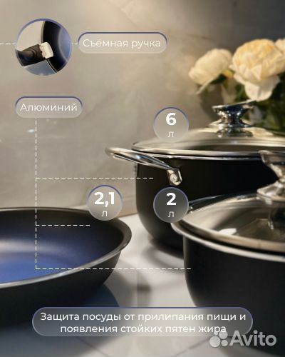 Набор кастрюль