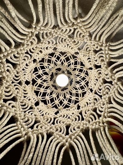 Абажур макраме люстра ручная работа