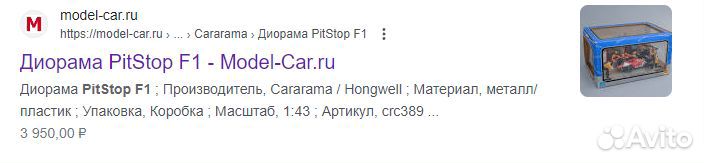 Диорама PitStop F1 1:43 Hongwell