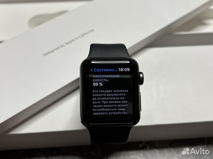 Часы Apple Watch 3 38 mm 99 акб