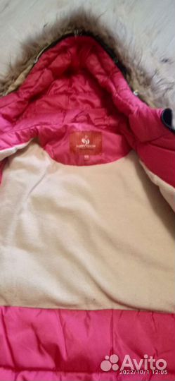 Зимняя куртка парка для девочки рост 140 146
