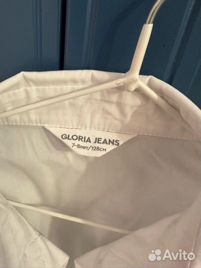 Рубашка белая Gloria Jeans на девочку 128
