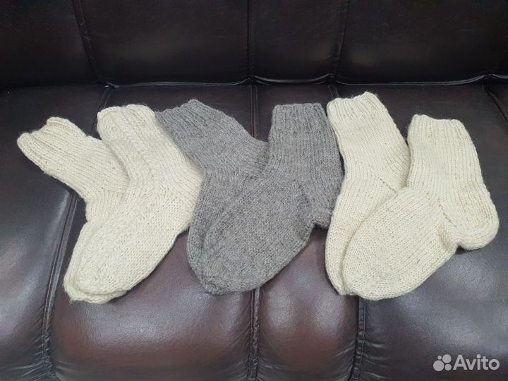 Носки шерстяные (овечья шерсть)