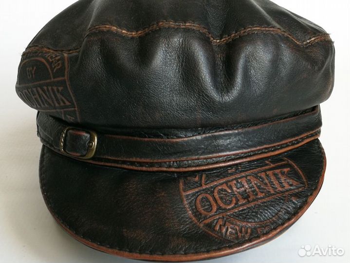 Кожаная кепка 90-х 