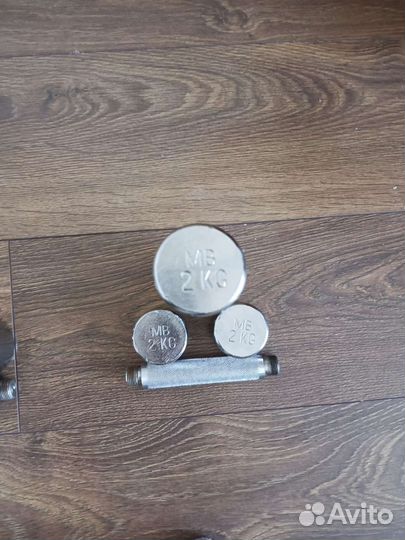 Гантели разборные хромированные MB Barbell