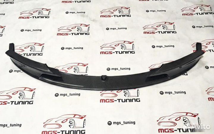 Губа (сплитер) переднего бампера карбон BMW 3 F30