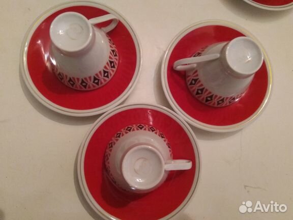 Сервиз СССР из костяного тонкого фарфора