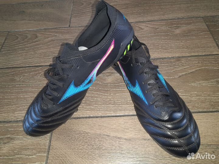 Футбольные бутсы Mizuno(шипы) р.42-43* кожа)