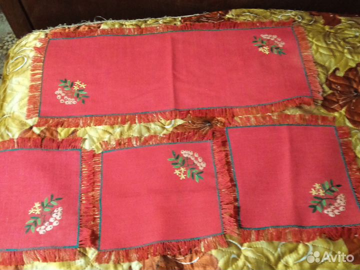 Красивые вышивки СССР платки