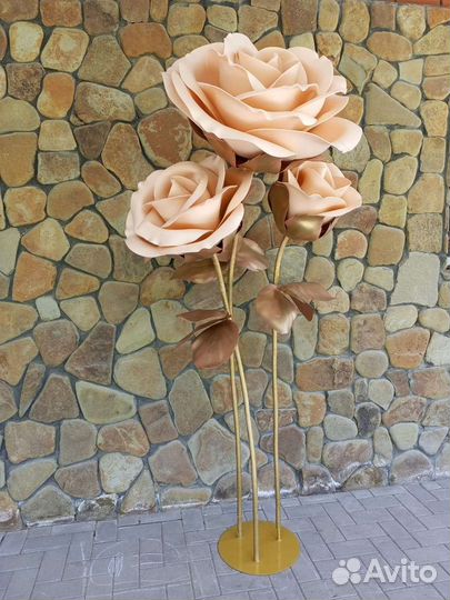 Ростовые цветы из изолона и фоамирана