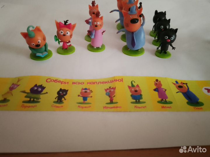 Коллекция три кота чупа-чупс