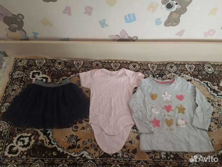 Пакет вещей (20 шт) на девочку 74-92 размера