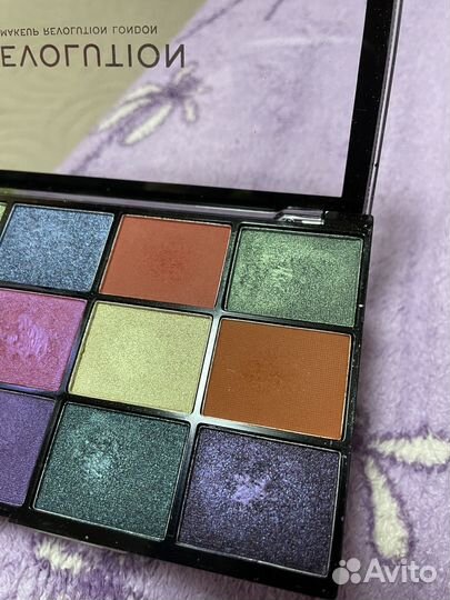 Палетка теней make up revolution reloaded