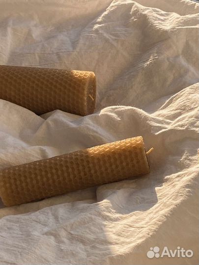 Катаные свечи из натуральной вощины