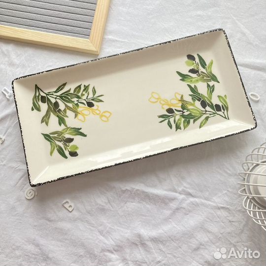 Блюдо тарелка для сервировки viarot Oливки 38 см