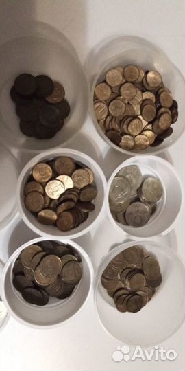 Монеты 1961-1993 из оборота на вес (более 3,5 кг.)