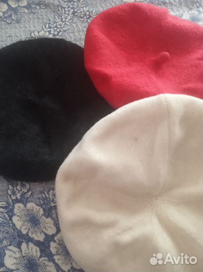 Берет фетровый женский,шапки вызаные
