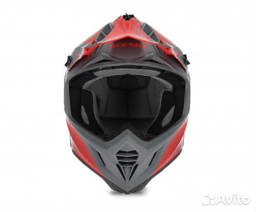 Шлем кроссовый Acerbis X-track Grey/Red