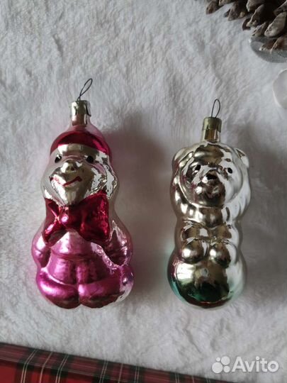 Елочные игрушки СССР дед снегуроч снегов лев гном