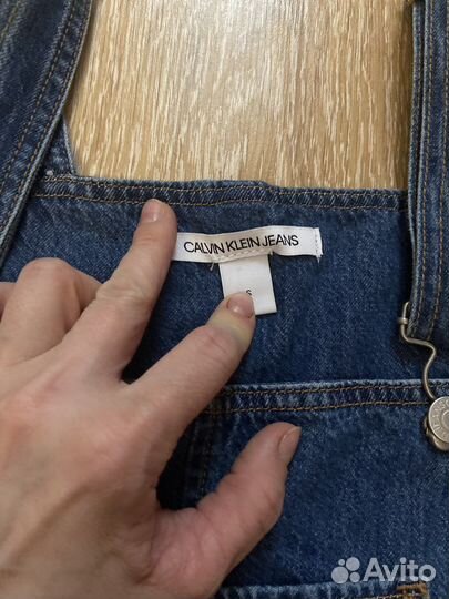 Джинсовый комбинезон calvin klein