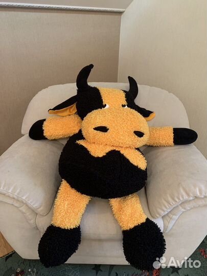 Мягкая игрушка корова большая новая