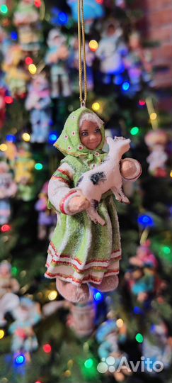 Ватные ёлочные игрушки коллекционные