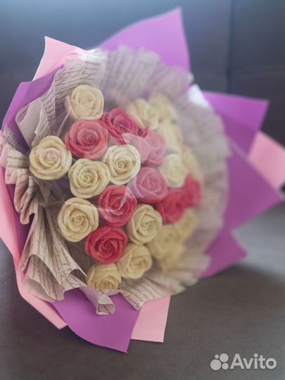 Шоколадные розы,съедобные цветы