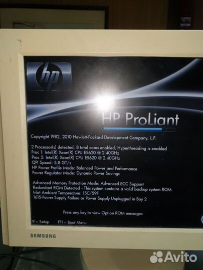 Сервер hp proliant dl360 gen7 2e5620/32Gb/6sff