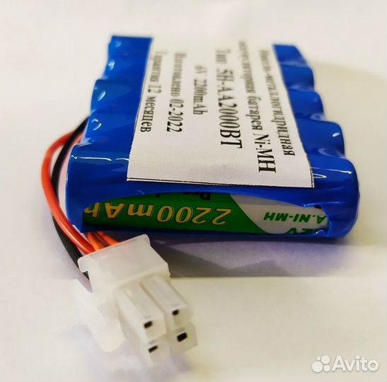 Аккумулятор 5Н-аа2000вт 6V 2200mAh