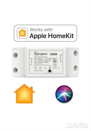 Wi-Fi реле Sonoff Basic нативный Apple HomeKit DIY