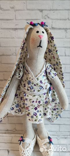 Кукла тильда заяц ручная работа