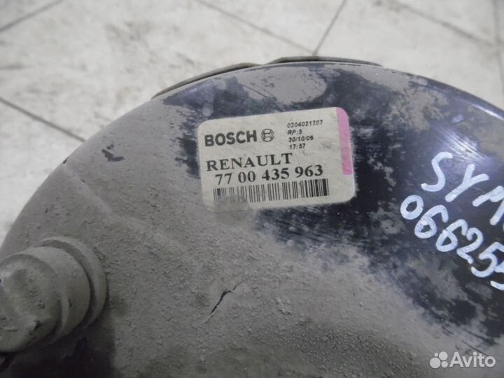 Усилитель тормозов вакуумный Renault Clio II/Symbo