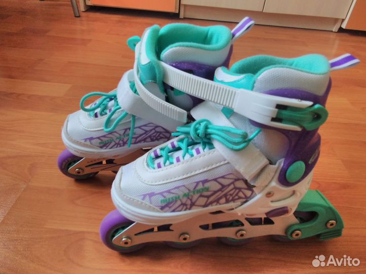 Коньки ролики 2 в 1, размер 29-32, шлем