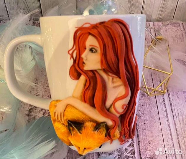 Декор кружек из полимерной глины