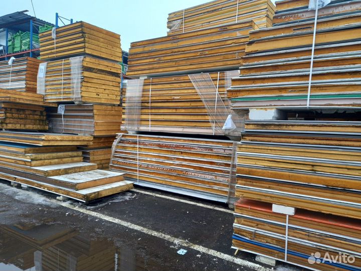 Сэндвич панели бу в наличии на складе