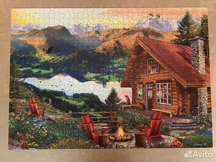 Пазл «Идиллия в горах» 1000 деталей