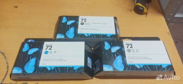 Картриджи HP 72