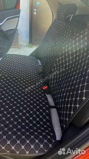 Универсальные чехлы накидки Лен 3D черный