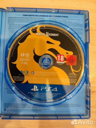 Диск Mortal Kombat 11 PS4