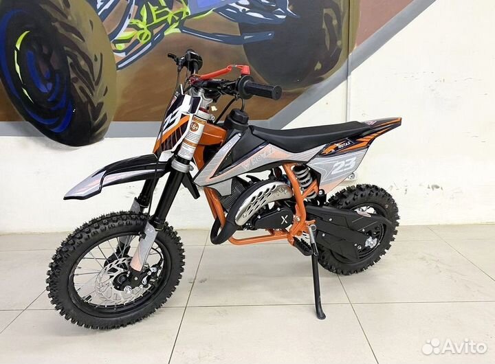 Детский мотоцикл миникросс Motax 60 (еs) оранжевый