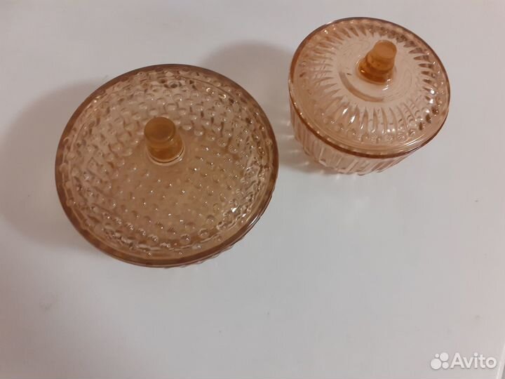 Вазочка с крышкой СССР для варенья
