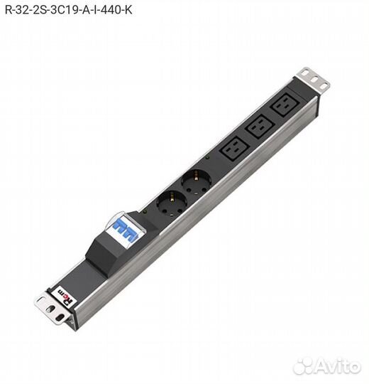 Блок розеток цмо Rem-32, автомат, индикатор, 1U, R