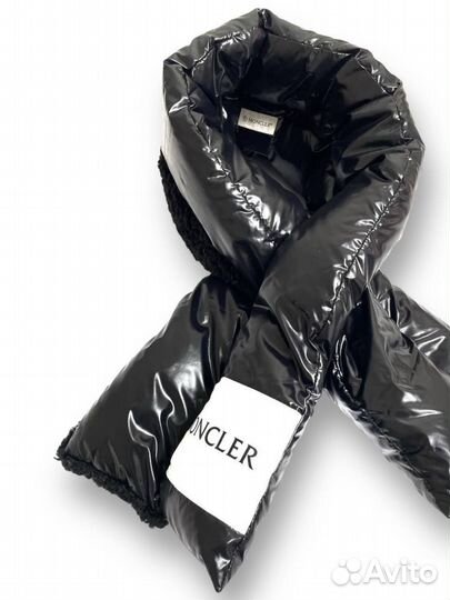 Шарф Moncler Logo Puff Scarf Black