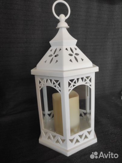 Фонарь декоративный большой на батарейках