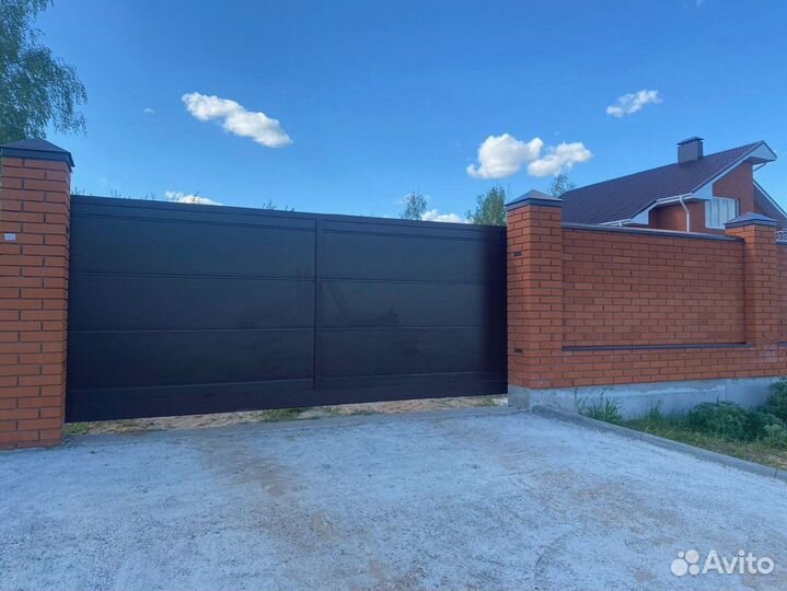 Откатные ворота под ключ, замена балки