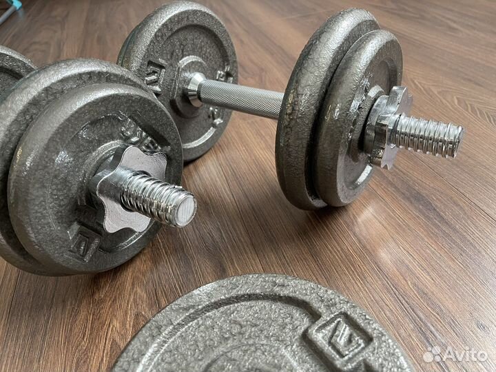 Гантели 2 шт. Сборные (15 кг - max)