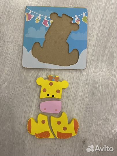 Развивающие игрушки пазлы-вкладыши