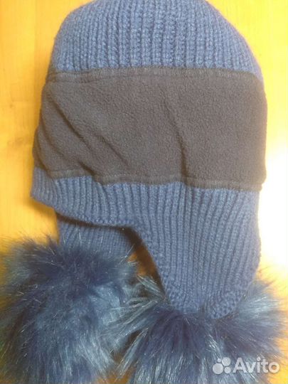 Зимняя шапка на флисе р.52