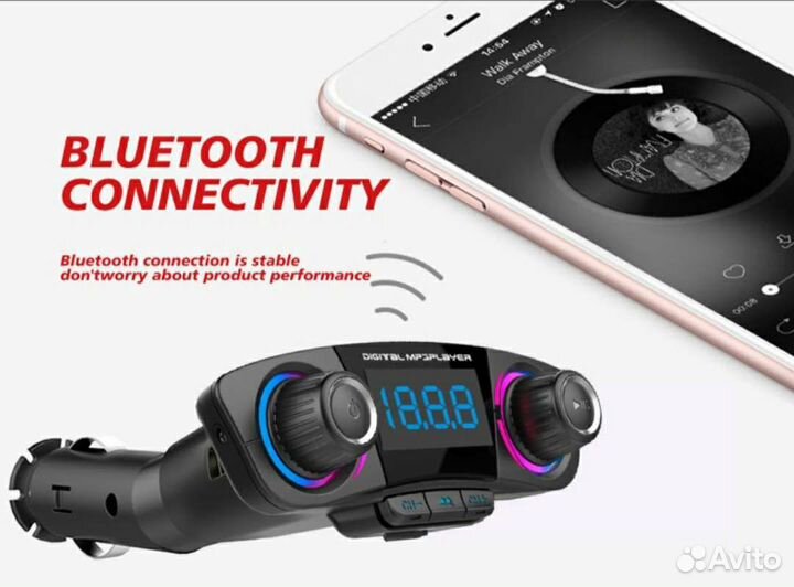 Fm трансмиттер с bluetooth ET-M60