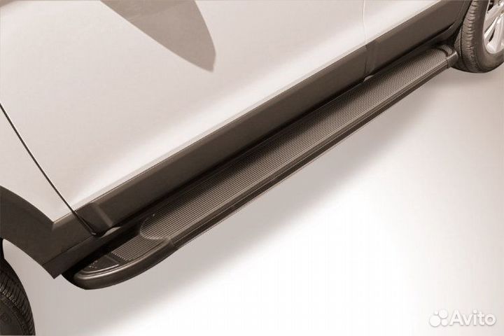 Пороги алюминиевые Chevrolet captiva (2013)